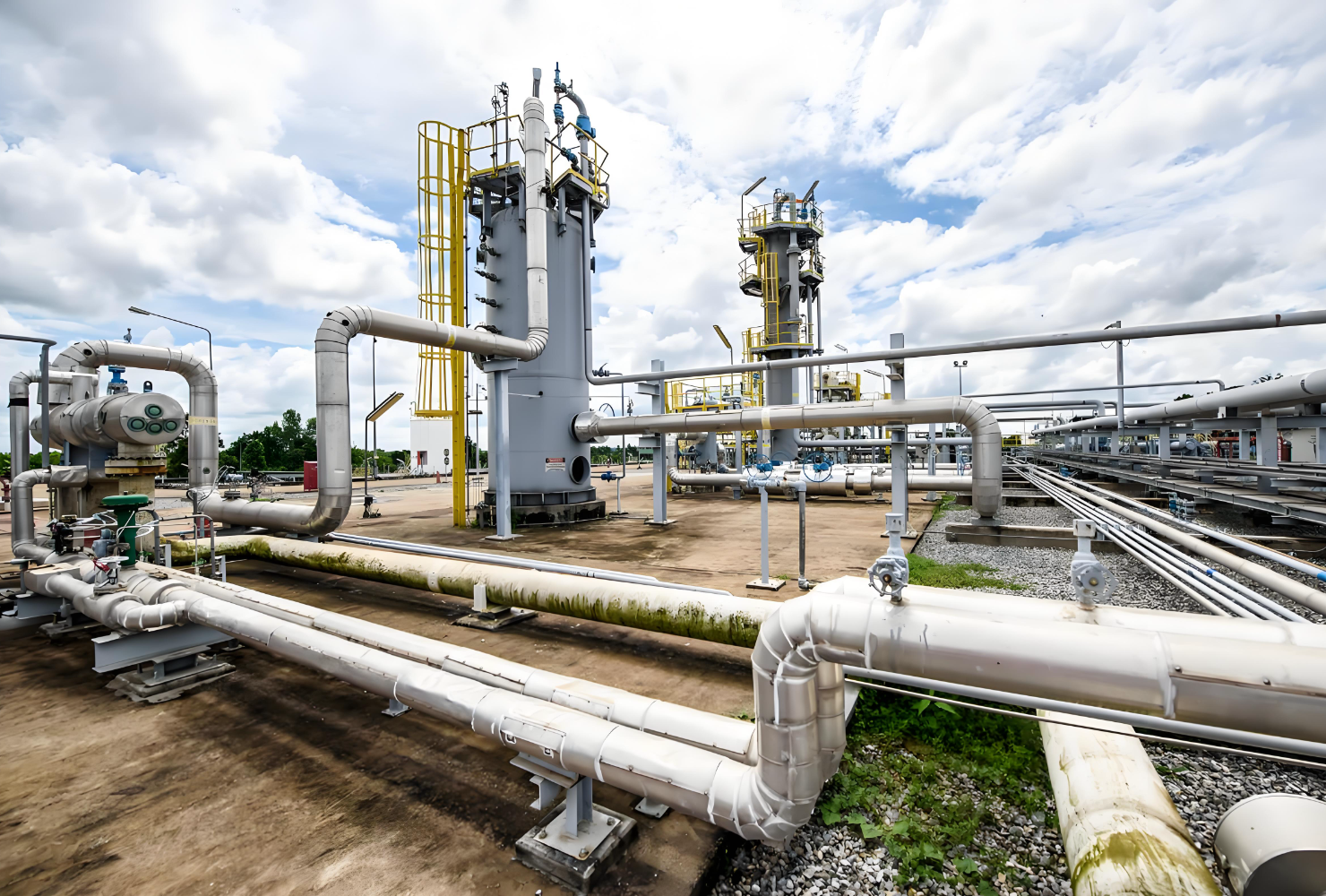 Industrial pipeline and process facility — buried and above-ground steel corrosion protection